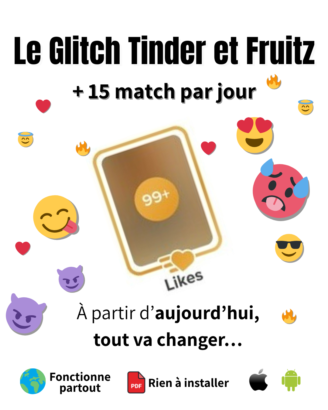 Le Glitch de l'algorithme Tinder + Fruitz